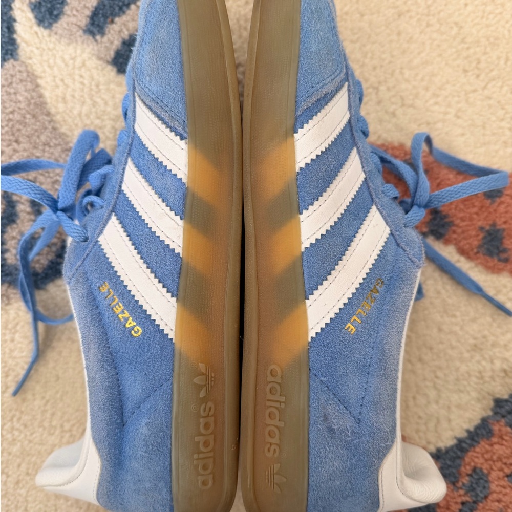 Adidas Gazelle Blue and White Sneakers - Picture 3 of 4